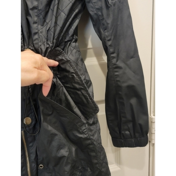 Blanc Noir Anorak Jacket Removable Faux Fur Hood - Picture 6 of 11